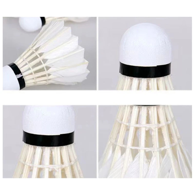 12 Pcs Duck Feather Badminton Shuttlecocks